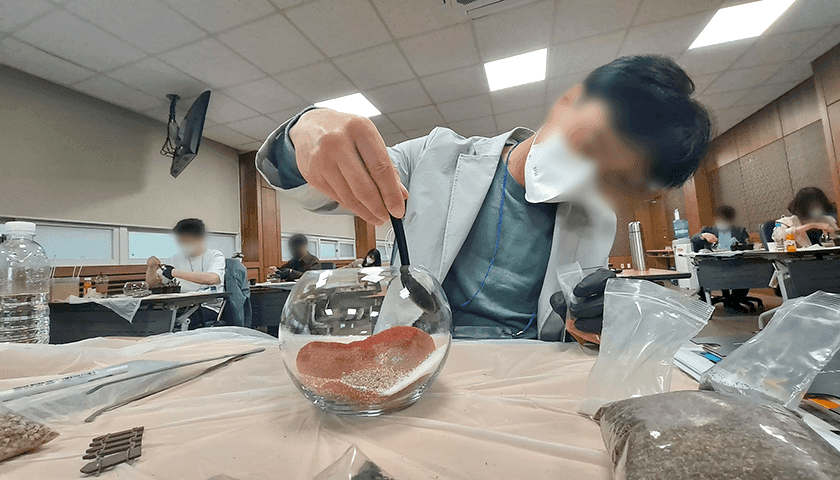 다육이 화분 진행 사진 2