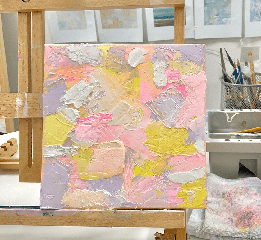 백드롭 페인팅 진행 사진 3