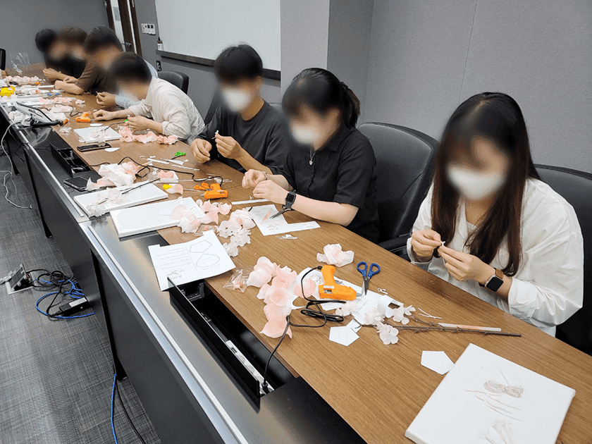 벚꽃 무드등 진행 사진 3