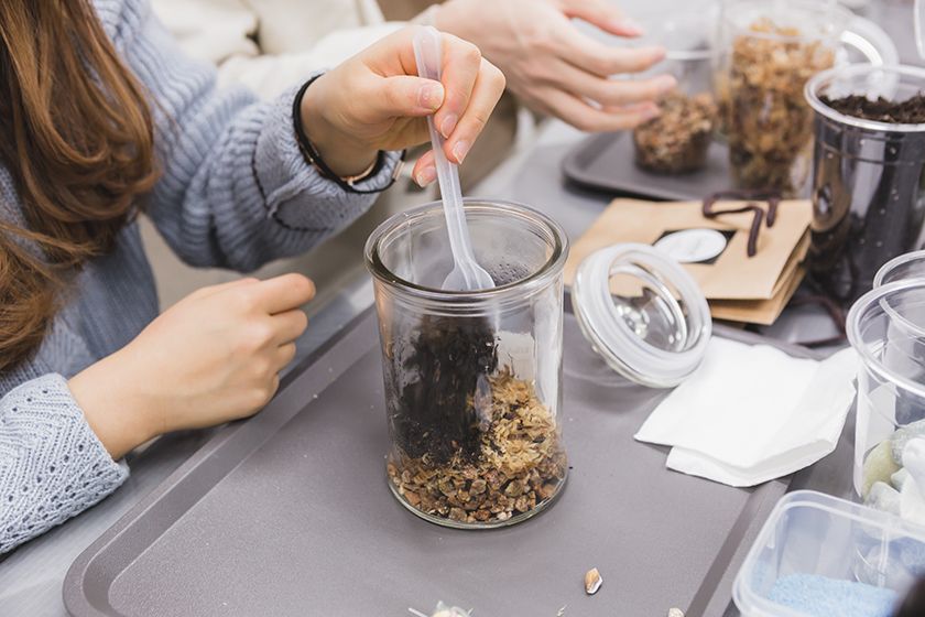 이끼 테라리움 진행 사진 2