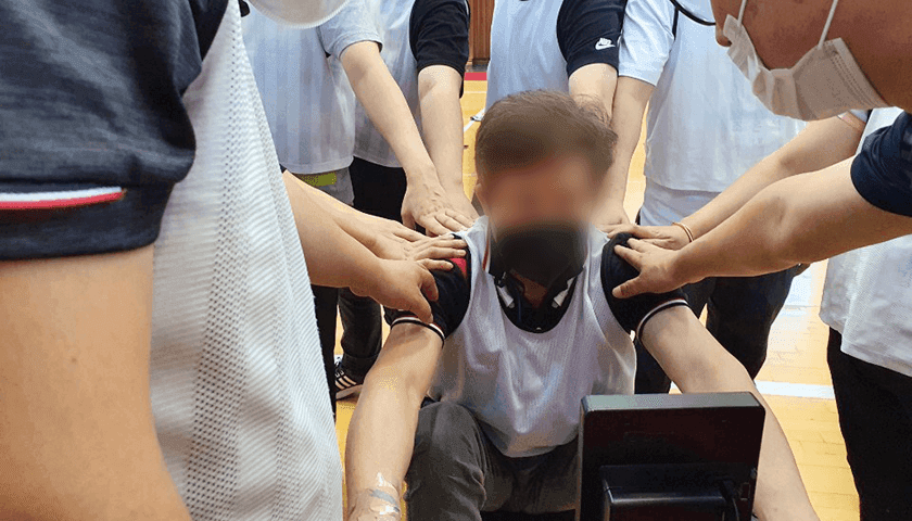 팀 로잉 진행 사진 4