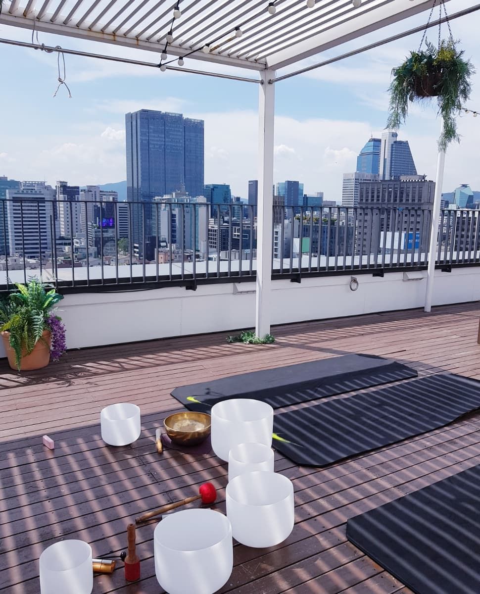 싱잉볼 힐링 명상 진행 사진 3