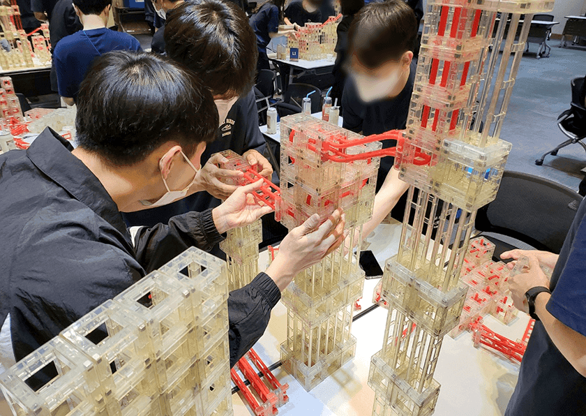 볼큐브 도미노 진행 사진 3