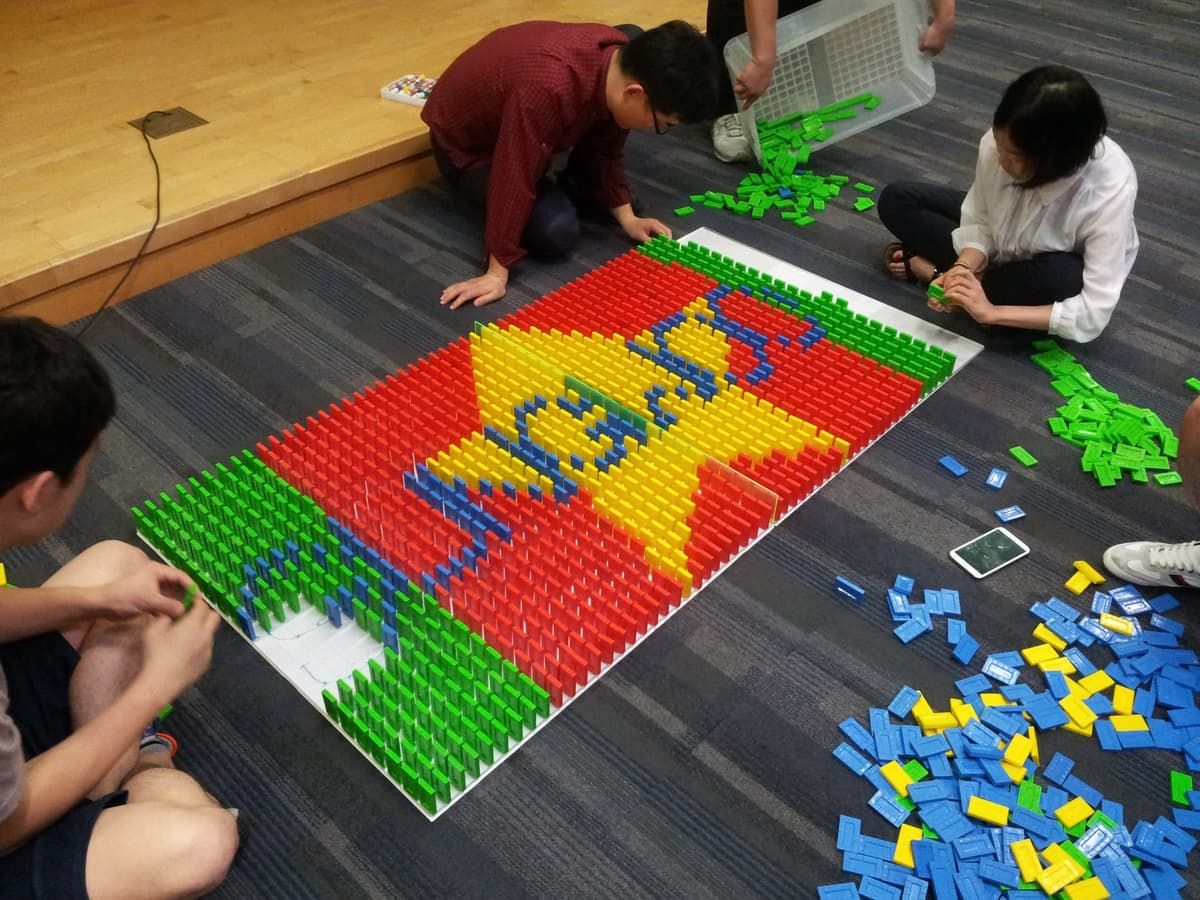 볼큐브 도미노 진행 사진 5