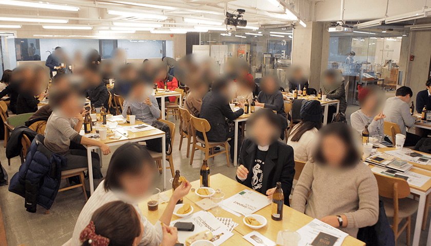 맥주 테이스팅 진행 사진 2