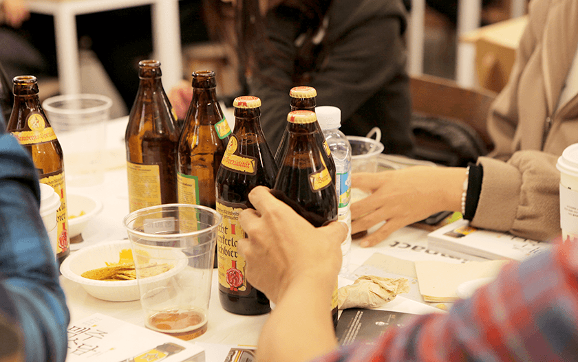 맥주 테이스팅 진행 사진 1