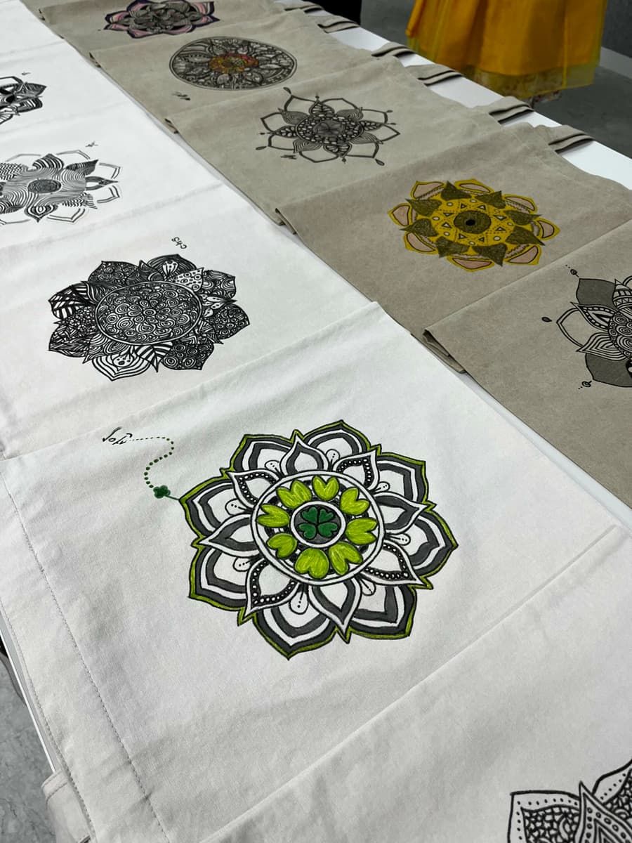 탱글 만다라 에코백 진행 사진 3