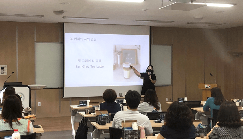 나만의 홈 카페 클래스 진행 사진 2