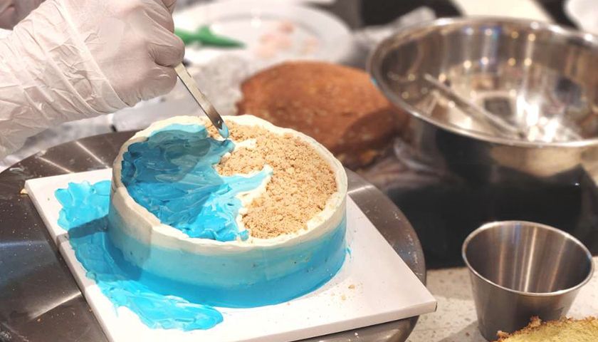 바다 케이크 진행 사진 3