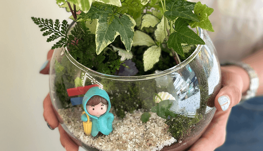 관엽식물 테라리움 진행 사진 3