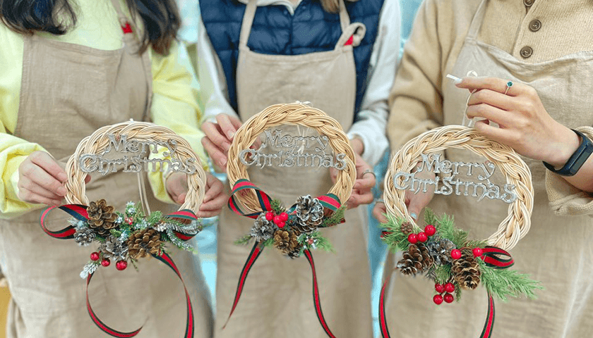 크리스마스 라탄 리스-image-4