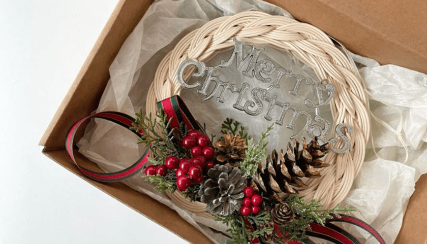 크리스마스 라탄 리스-image-5