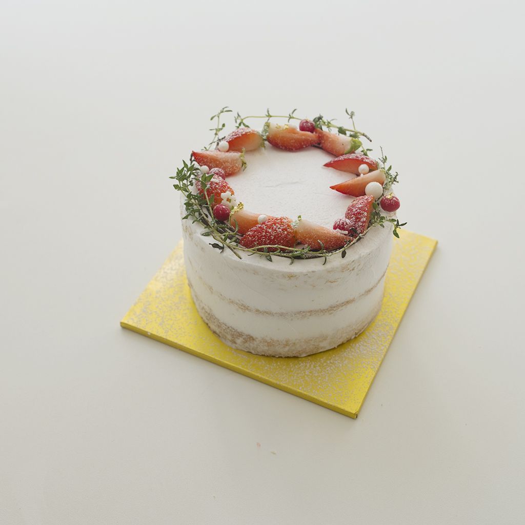 크리스마스 리스 케이크 진행 사진 2