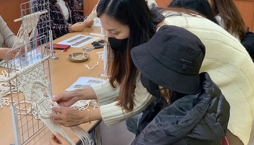 마크라메 플라워 리스 도어벨 상품 이미지 6