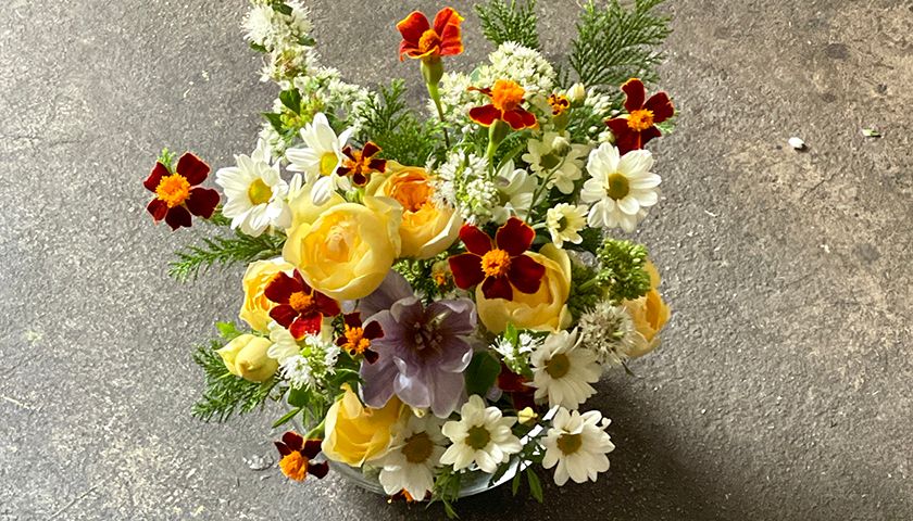 플라워볼 센터피스 진행 사진 2