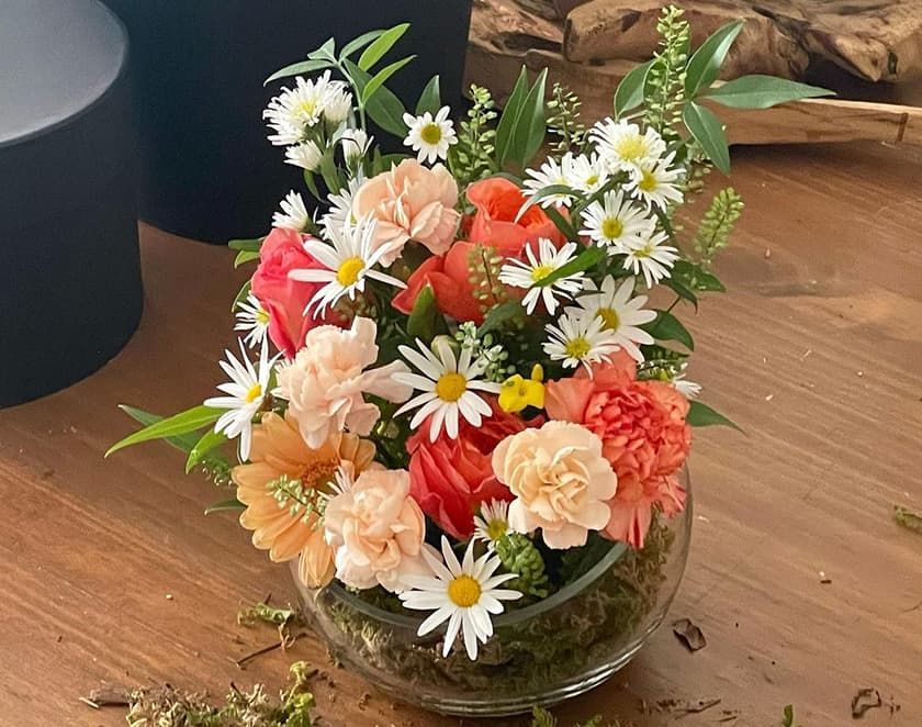 플라워볼 센터피스 진행 사진 3