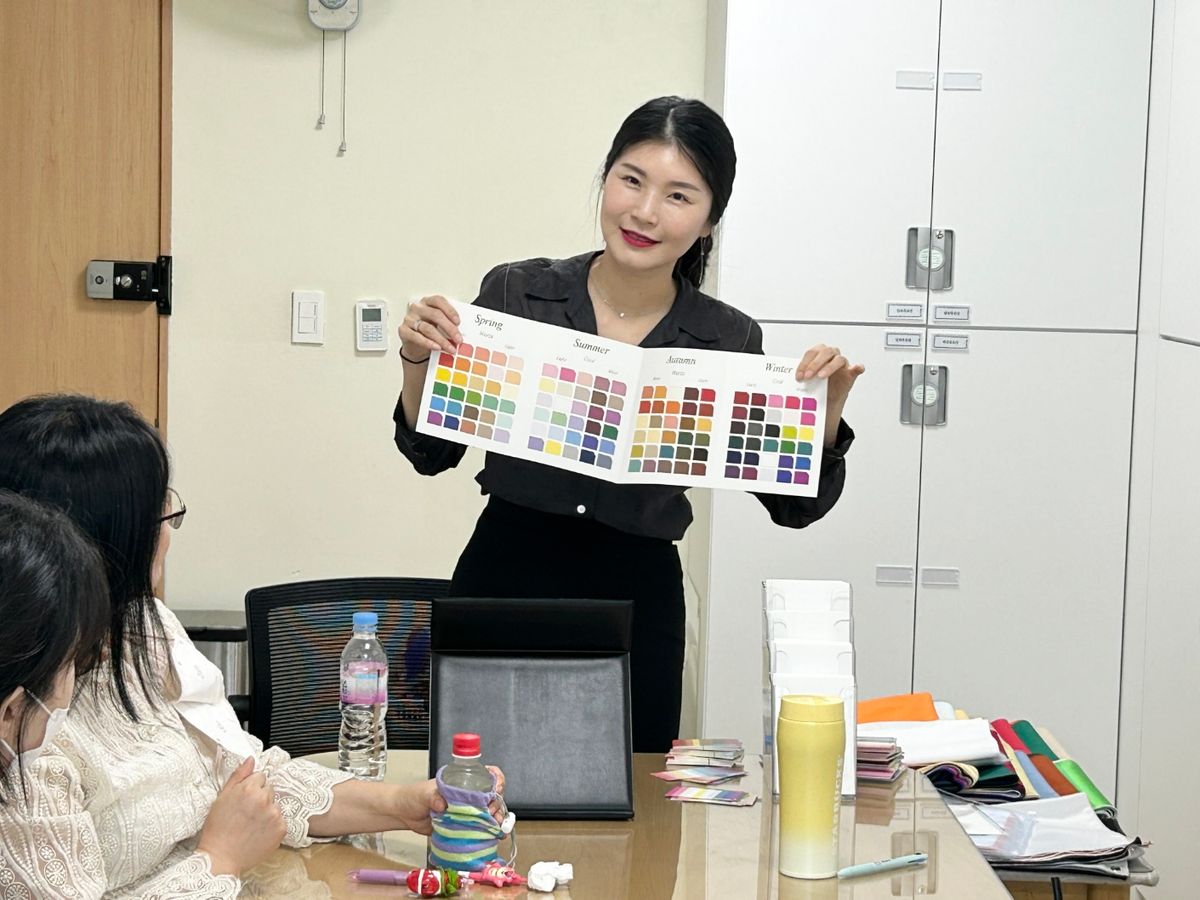 퍼스널 컬러 진단 진행 사진 3