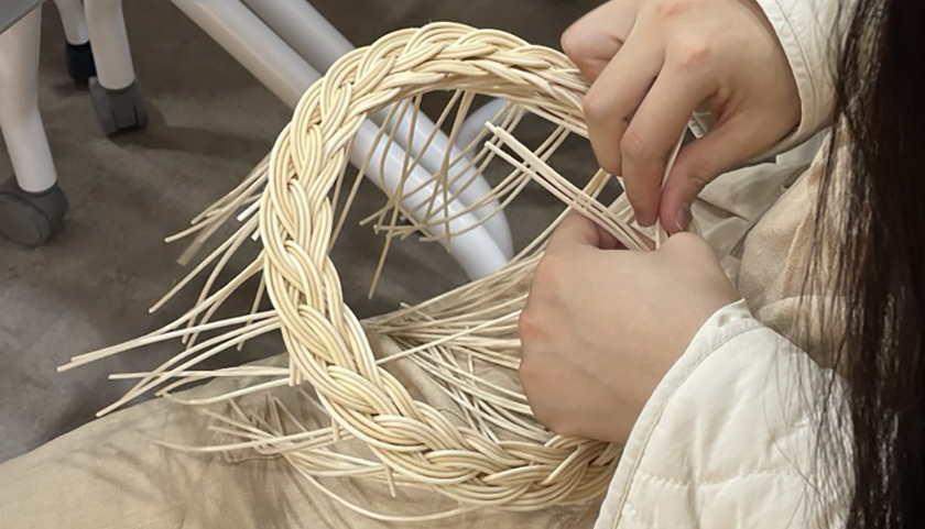 라탄 원형 리스-image-4