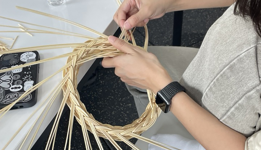 라탄 원형 리스-image-5