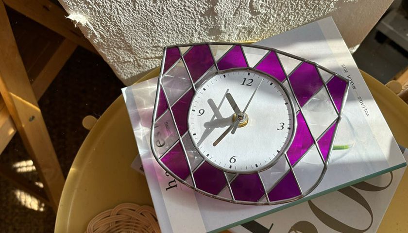 글라스아트 방패 시계 상품 이미지 2