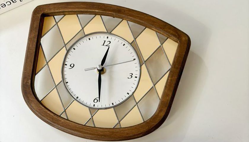 글라스아트 방패 시계 상품 이미지 3