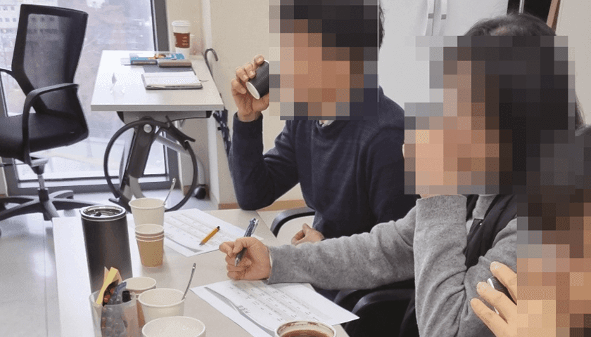 커피 커핑 테이스팅 진행 사진 3