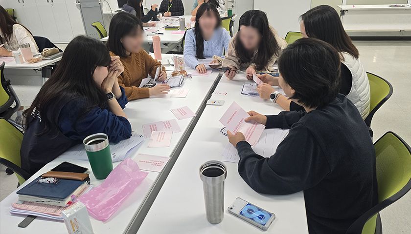 태니지먼트 강점진단 팀워크숍 진행 사진 2