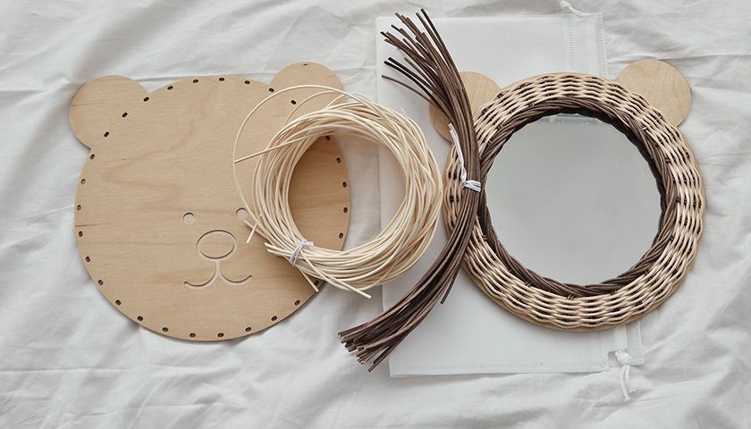 라탄 거울 상품 이미지 2