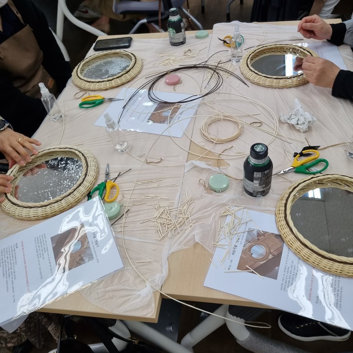 라탄 거울 상품 이미지 5