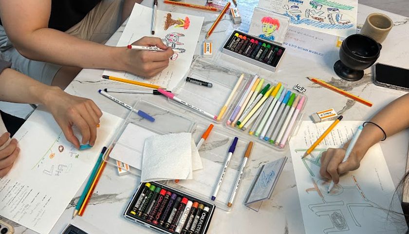 회사 속 나를 찾아가는 미술테라피 진행 사진 2