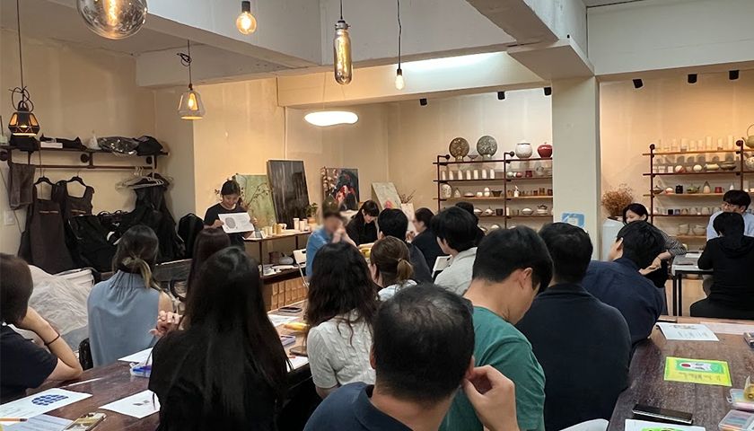 회사 속 나를 찾아가는 미술테라피 진행 사진 3