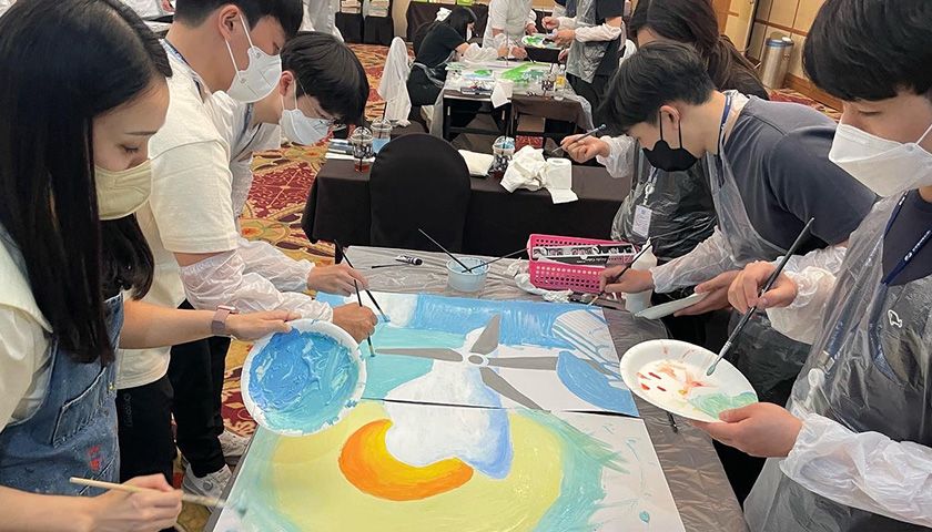 비전 아트 페인팅 진행 사진 2