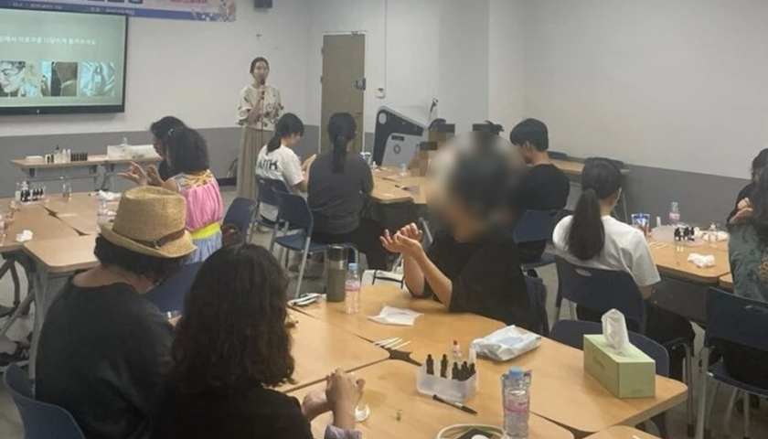 아로마 싱잉볼 명상 마음챙김 힐링테라피 진행 사진 3