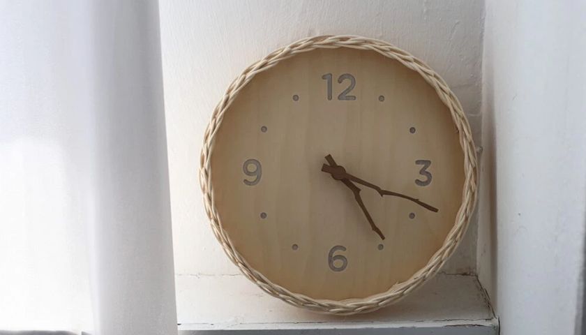 라탄 벽시계 상품 이미지 2