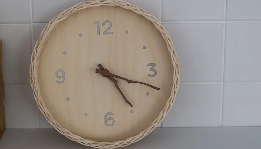 라탄 벽시계 상품 이미지 3