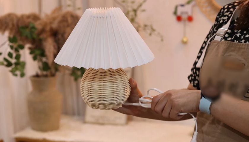 라탄 무드등 스탠드 상품 이미지 4