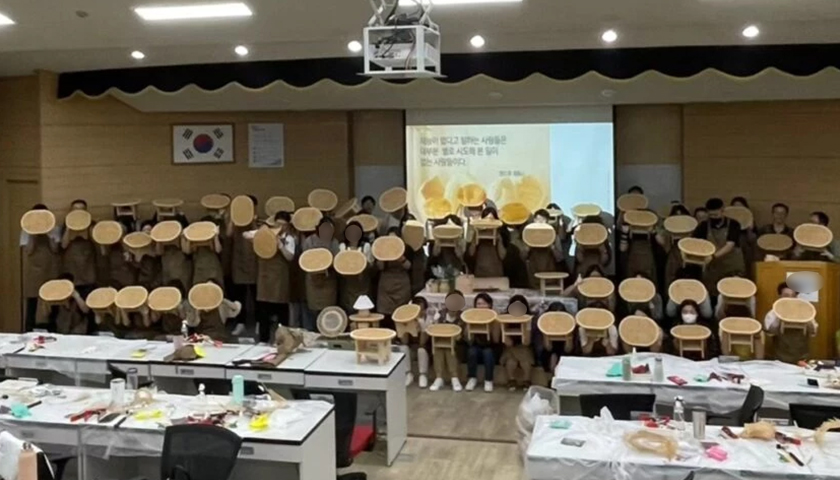 우리들의 즐거운 두드림, 라탄 티테이블 메이킹 진행 사진 6