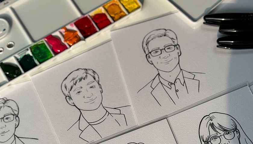 인물 캘리그라피 액자 상품 이미지 8