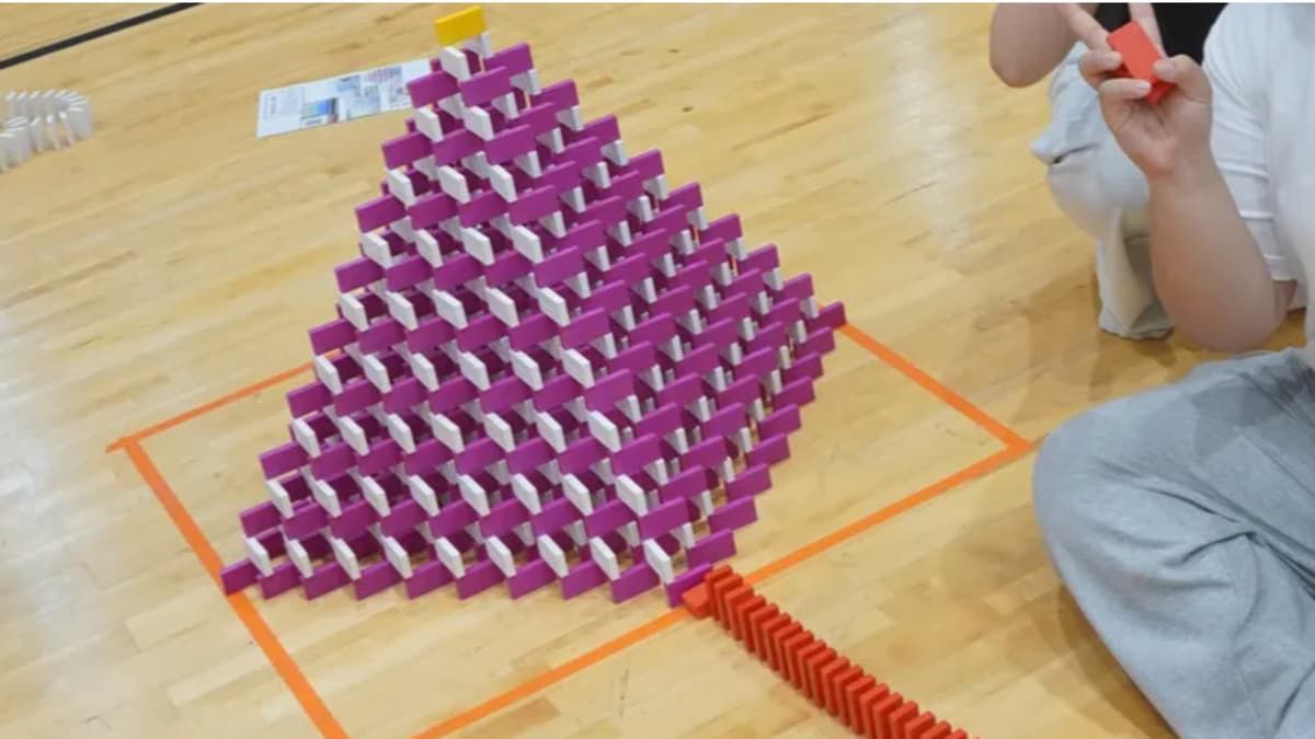 넘어져도 다시 한번, 도미노 팀빌딩 진행 사진 3