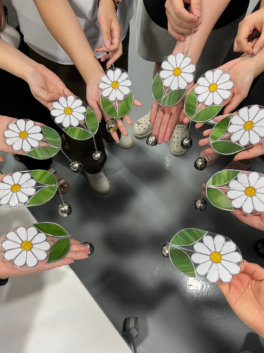 감성적인 울림, 글라스아트 도어벨 상품 이미지 1