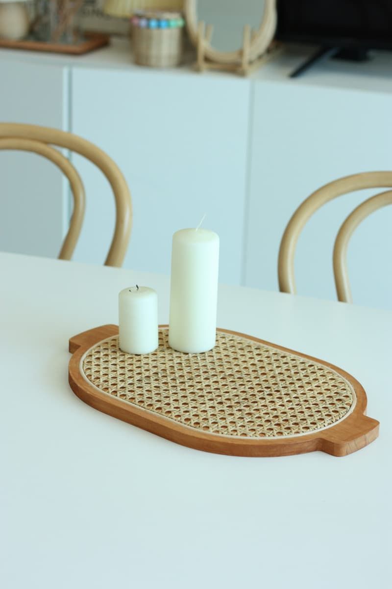 내추럴 감성을 담은 힐링 라탄 트레이 상품 이미지 2