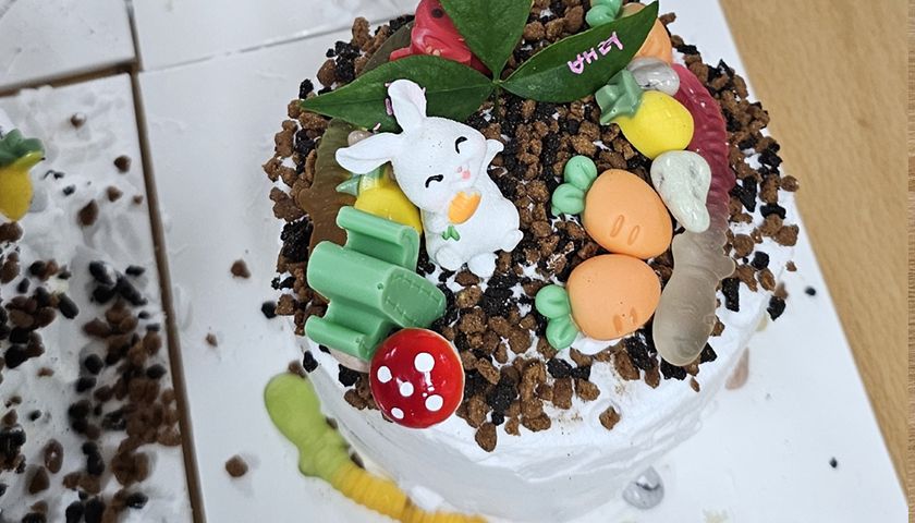 내 마음을 표현하는 텃밭케이크 진행 사진 3