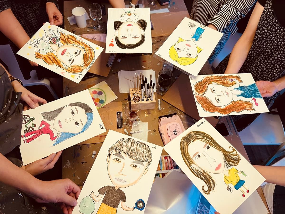 동료를 관찰하는 시간, 릴레이 초상화 진행 사진 4