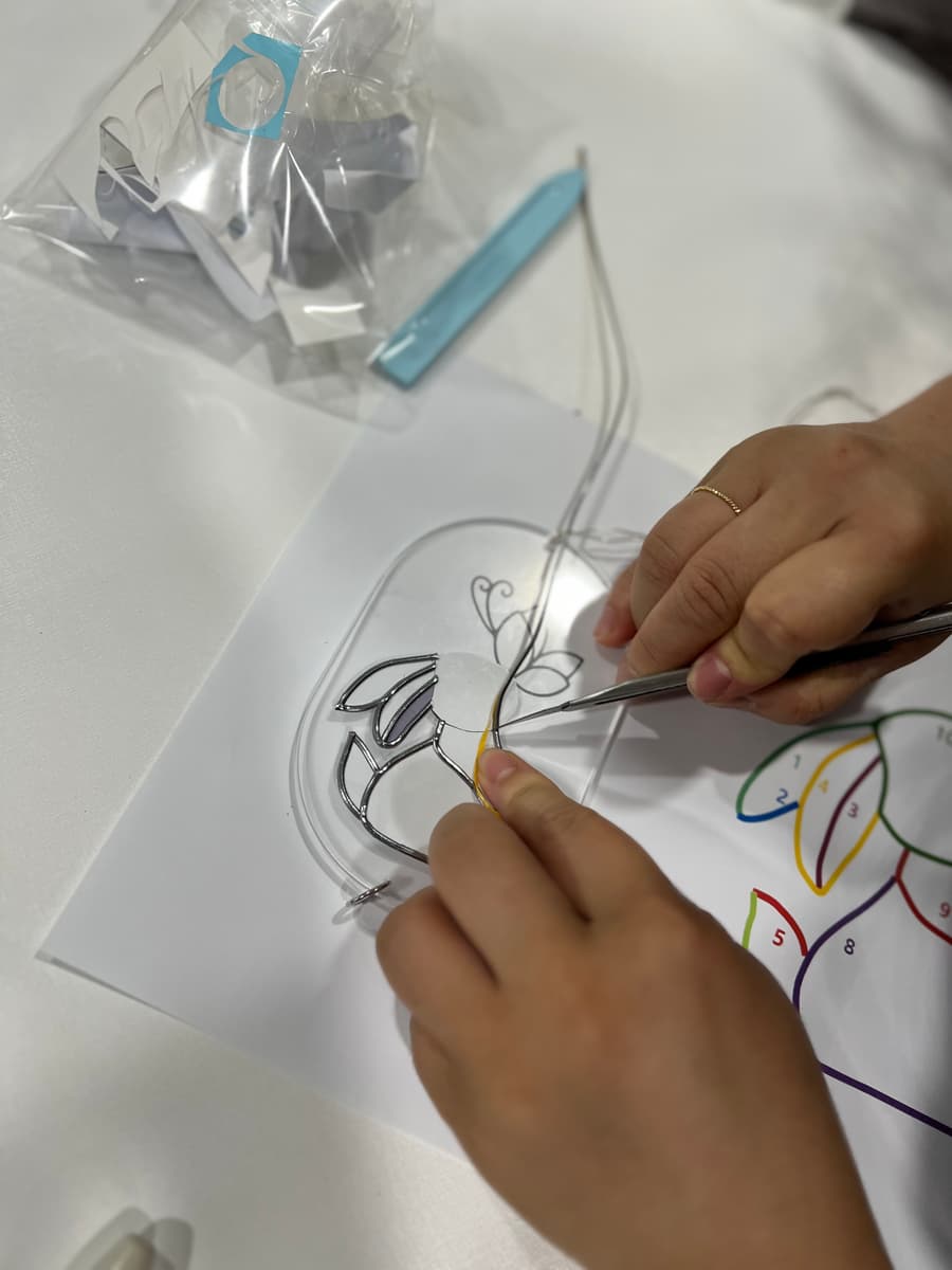 글라스아트 토끼 선캐처 진행 사진 2