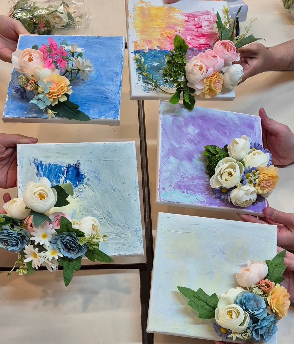 백드롭 실크 플라워 액자 상품 이미지 2