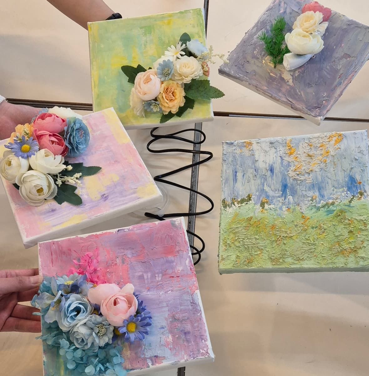 백드롭 실크 플라워 액자 상품 이미지 5