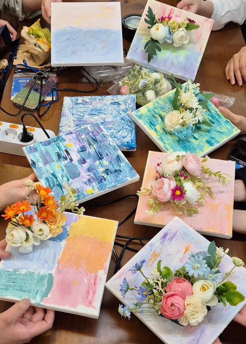 백드롭 실크 플라워 액자 상품 이미지 6