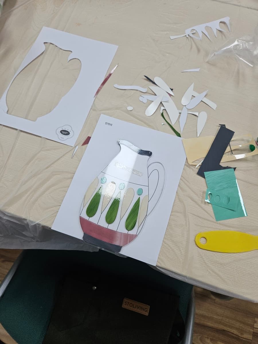 빛과 감성을 담은 글라스화병 진행 사진 2