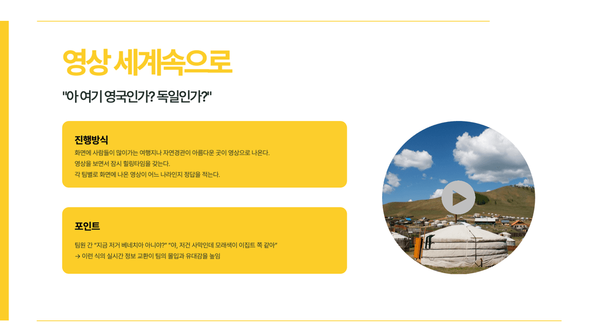 지구를 담은 팀빌딩, 퍼즐 세계속으로 진행 사진 6