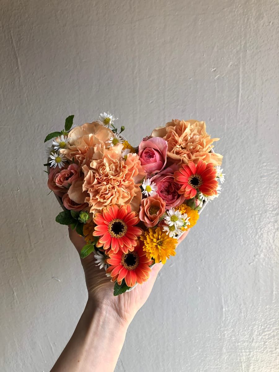 하트프레임 센터피스 진행 사진 3